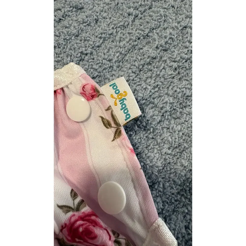 Babygoal-Reusable Swim Diaper-2 Pack Snap-Pink Blue White Floral-Girl-Baby Chic